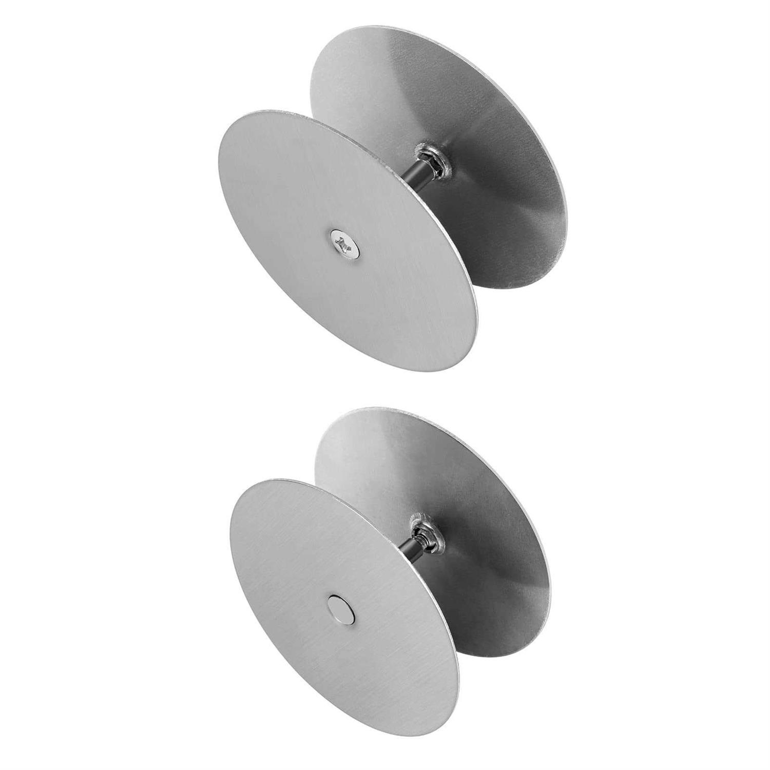 NAUBEA 1 Pack Door Knob Hole Cover Plate 2 5/8 diameter round deadbolt Cover Plate - Inhomebuy