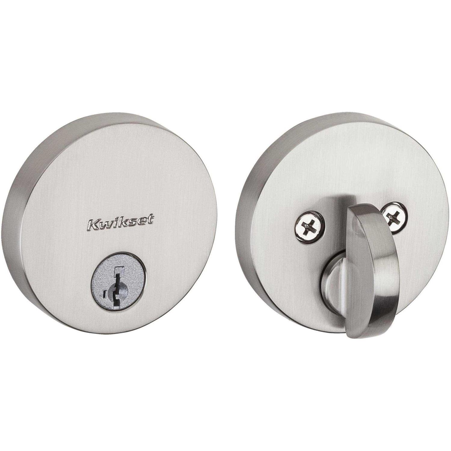 Kwikset Uptown Low Profile Single Cylinder Deadbolt - Inhomebuy