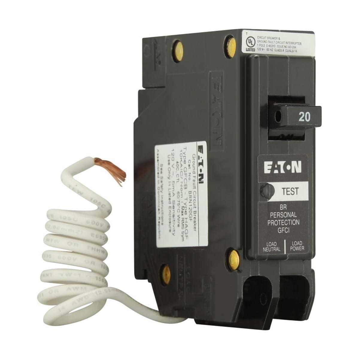Eaton BRN120AF Single Pole Circuit Breaker - Inhomebuy