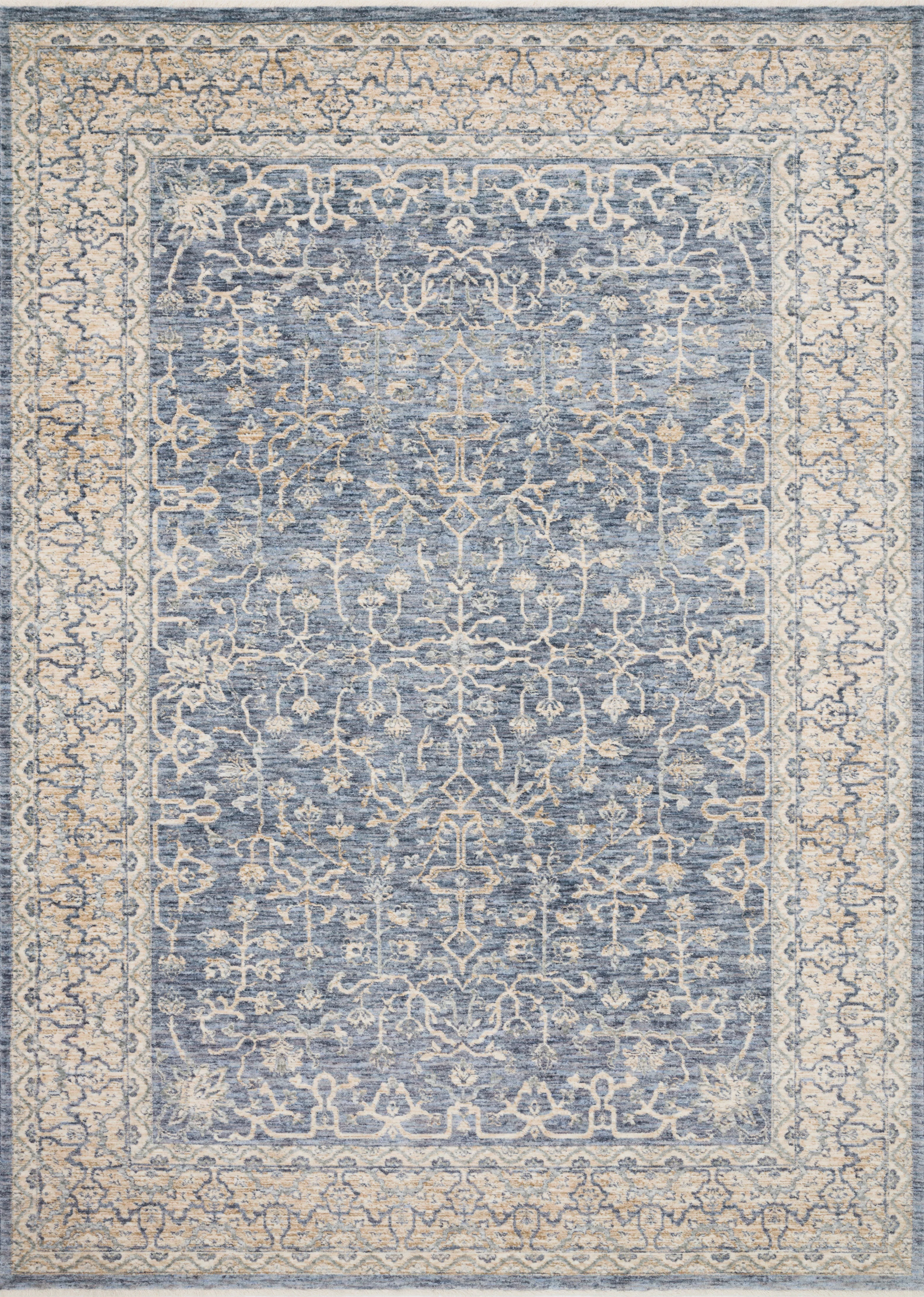 Loloi Rugs Pandora Collection Rug in Dark Blue, Ivory - 6'3