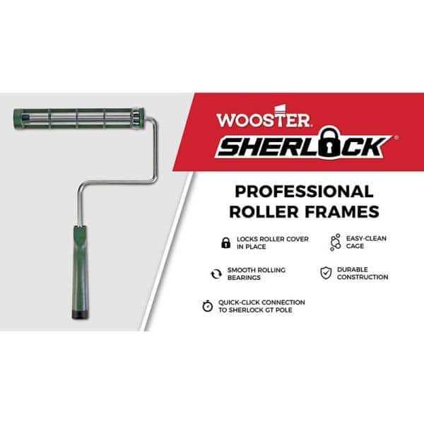 Wooster Sherlock Extension Pole and 9 in. Sherlock Frame - Inhomebuy