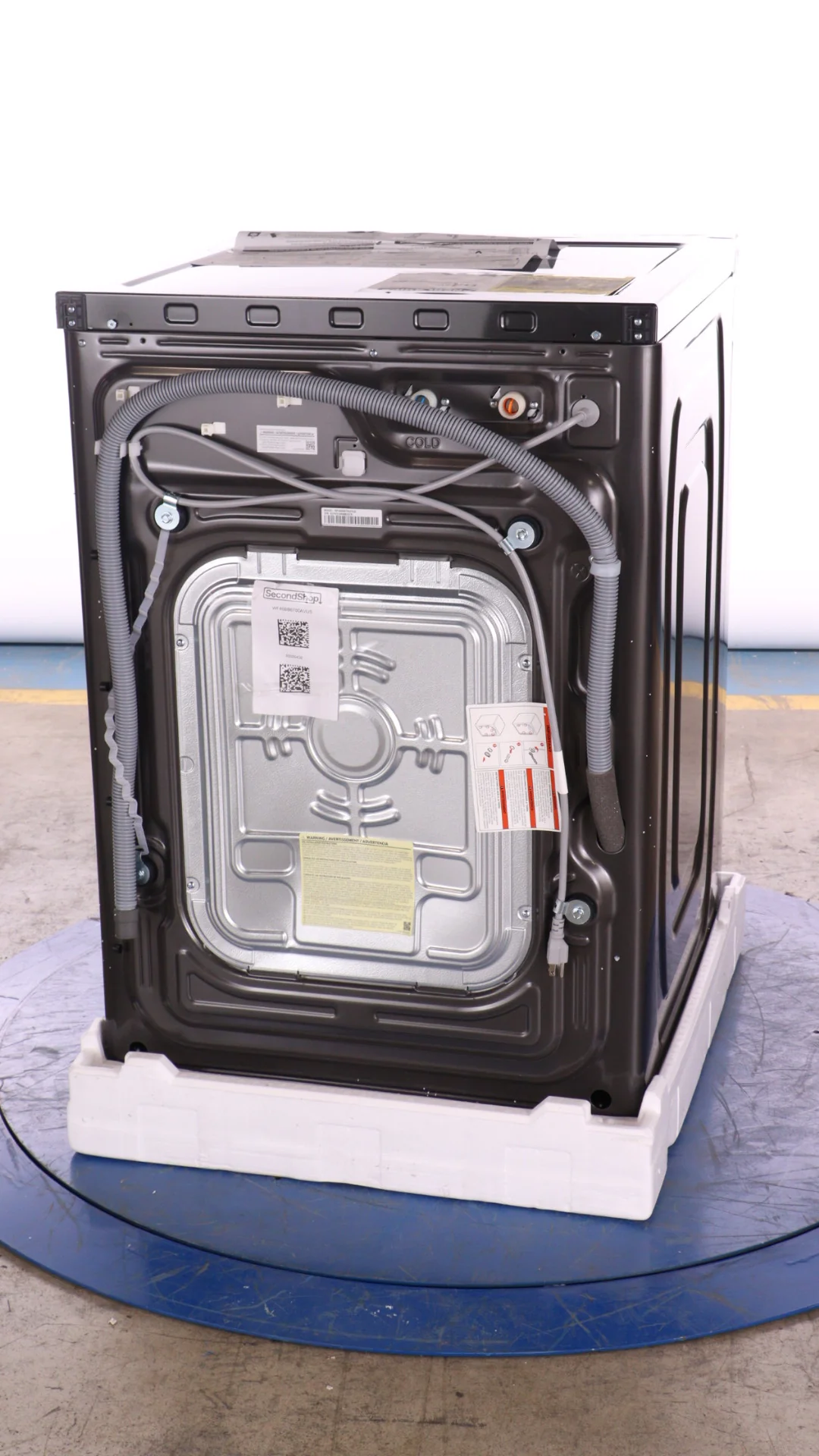 SAMSUNG BESPOKE 27 IN. 5.3 CU. FT. BLACK STAINLESS STEEL FRONT LOAD WASHER WITH SUPERSPEED FEATURE - - Inhomebuy