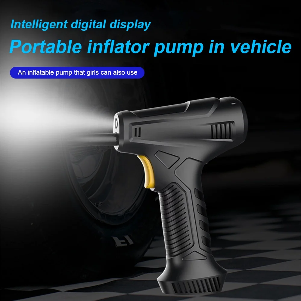 Swtroom Tire Inflator Portable Air Compressor, 150 PSI Car Tire Pump with Digital LED Light DC 12V Electric Car Air Pump for Car Tires and Other Inflatables - Inhomebuy