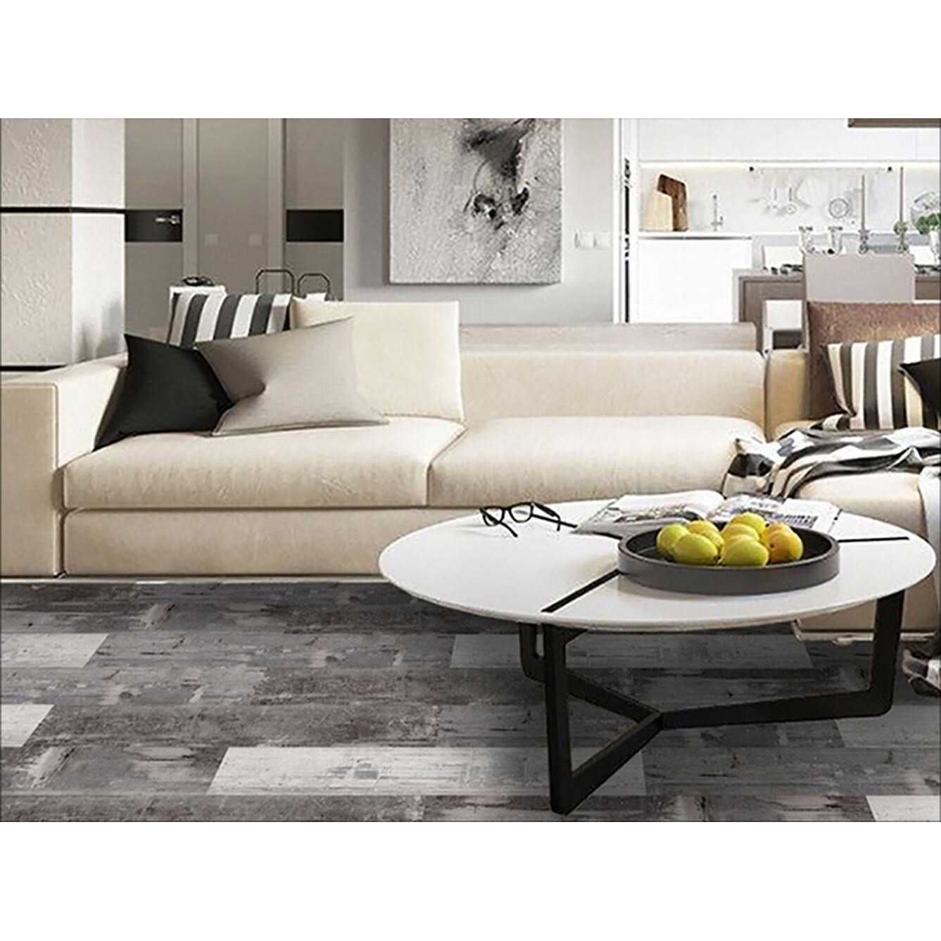 Deco Products Colors High Variation 8-mil x 6-in W x 36-in L Glue Down Luxury Vinyl Plank Flooring - Inhomebuy