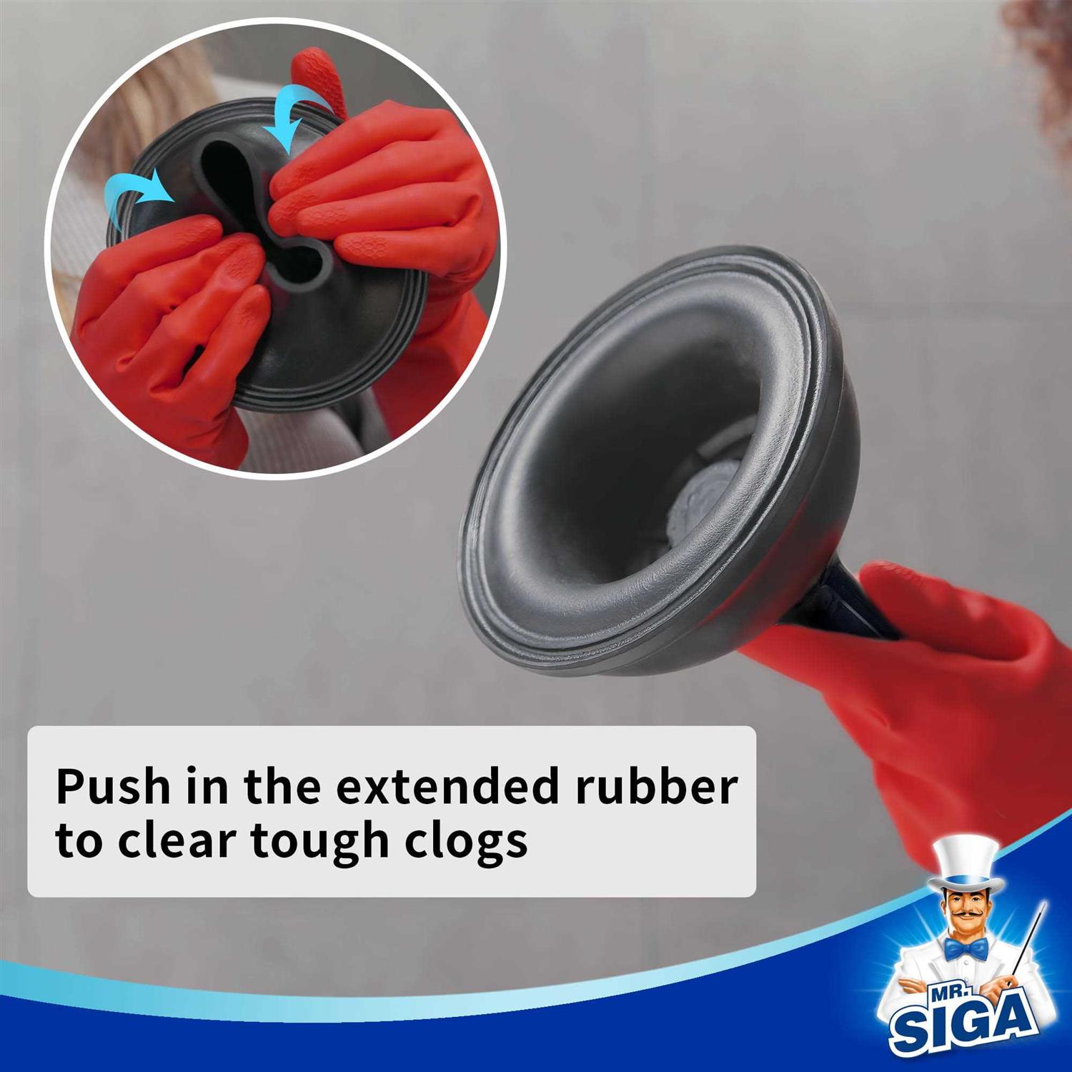 MR.SIGA Toilet Plunger and Bowl Brush Combo for Bathroom Cleaning - Inhomebuy