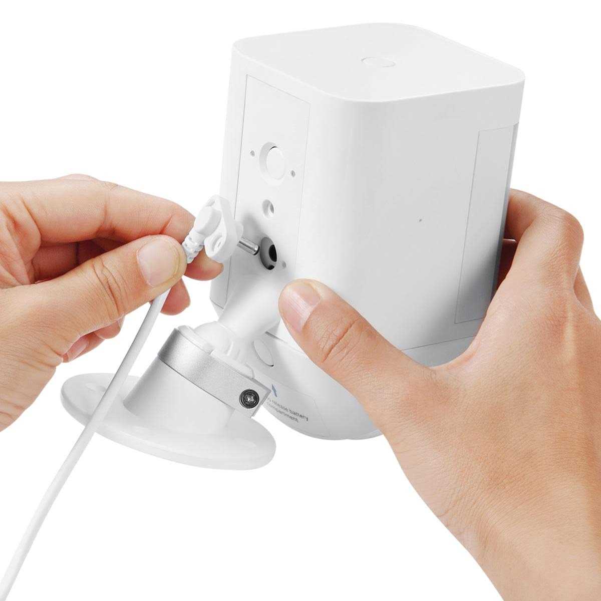 Wasserstein Solar Panel Compatible with Ring Spotlight Cam Battery & Ring Stick Up Cam Battery - Inhomebuy