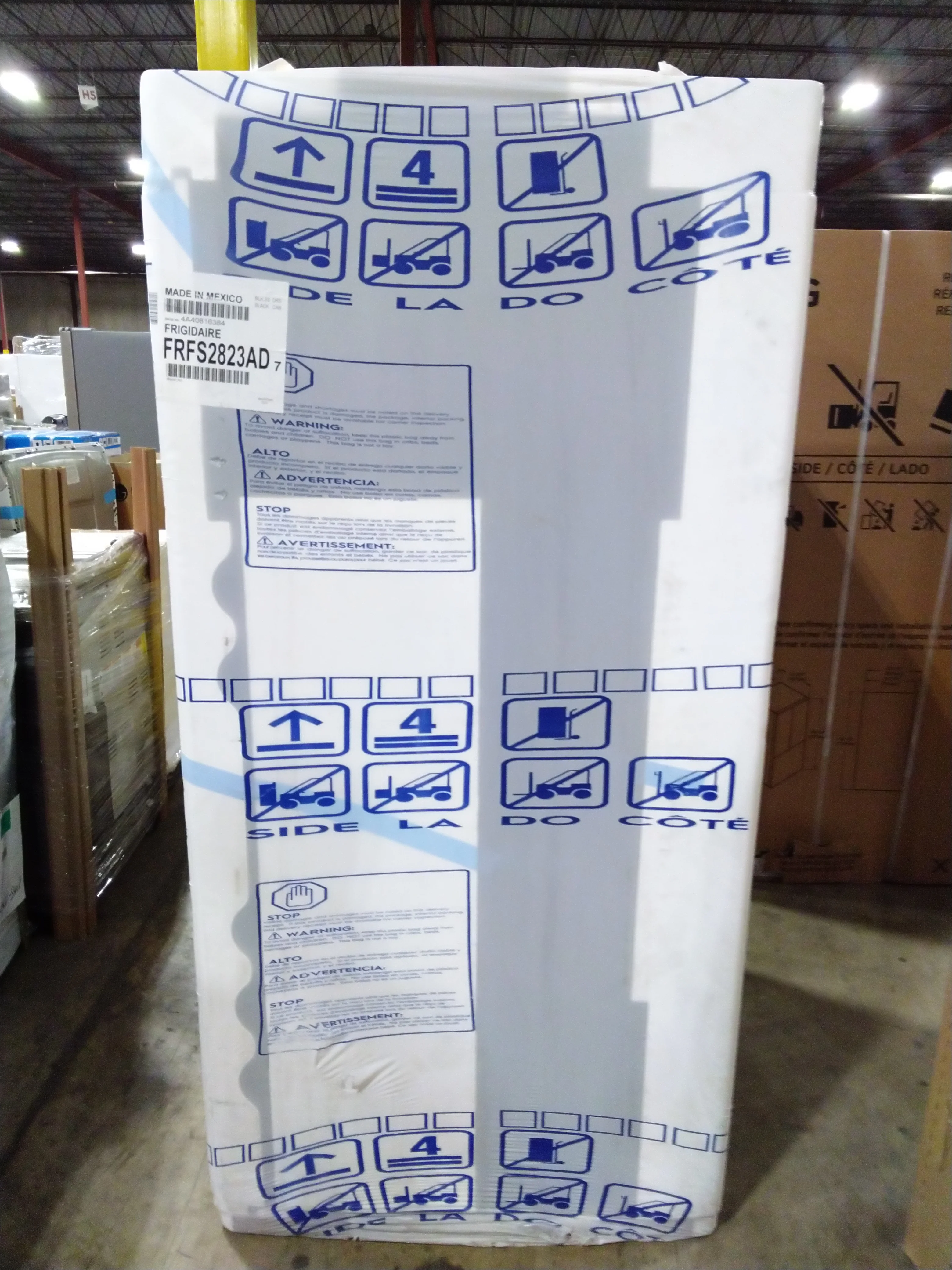 FRIGIDAIRE 36 IN. 27.8 CU.FT. BLACK STAINLESS STEEL FRENCH DOOR REFRIGERATOR WITH ICE AND WATER DISP - Inhomebuy
