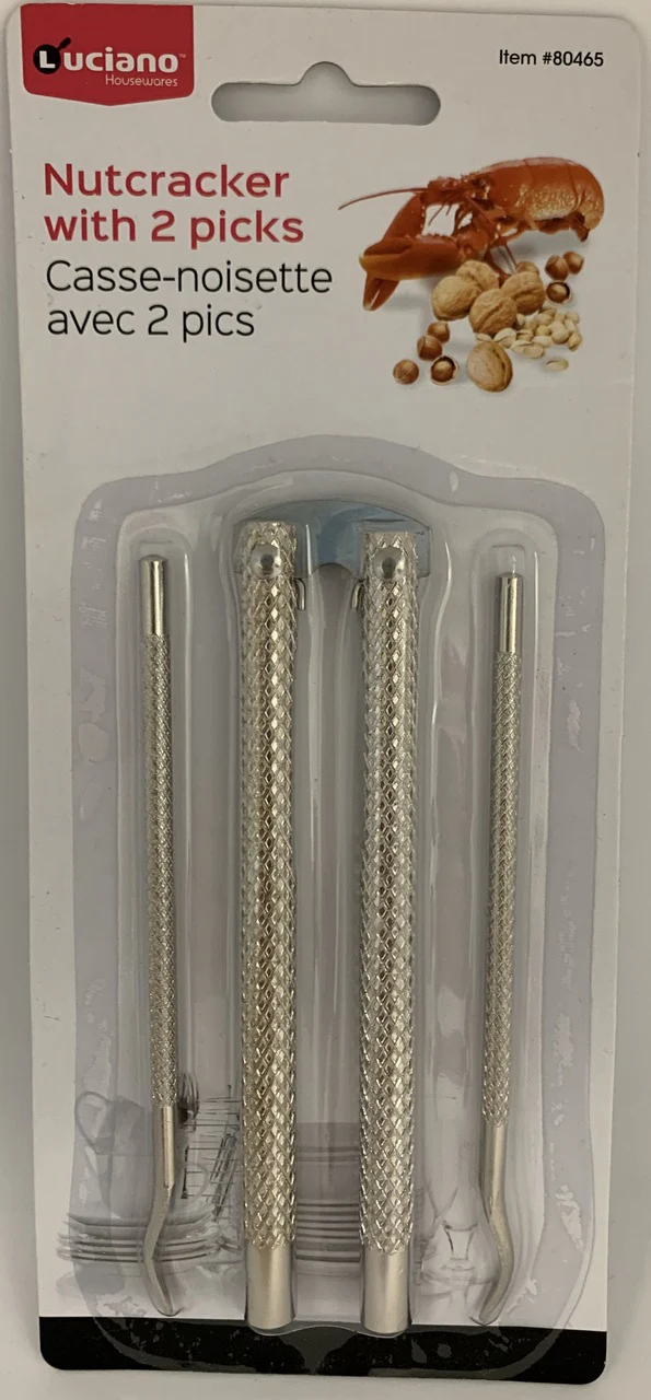 Luciano Housewares Nutcracker With 2 Picks| 80465 - Inhomebuy