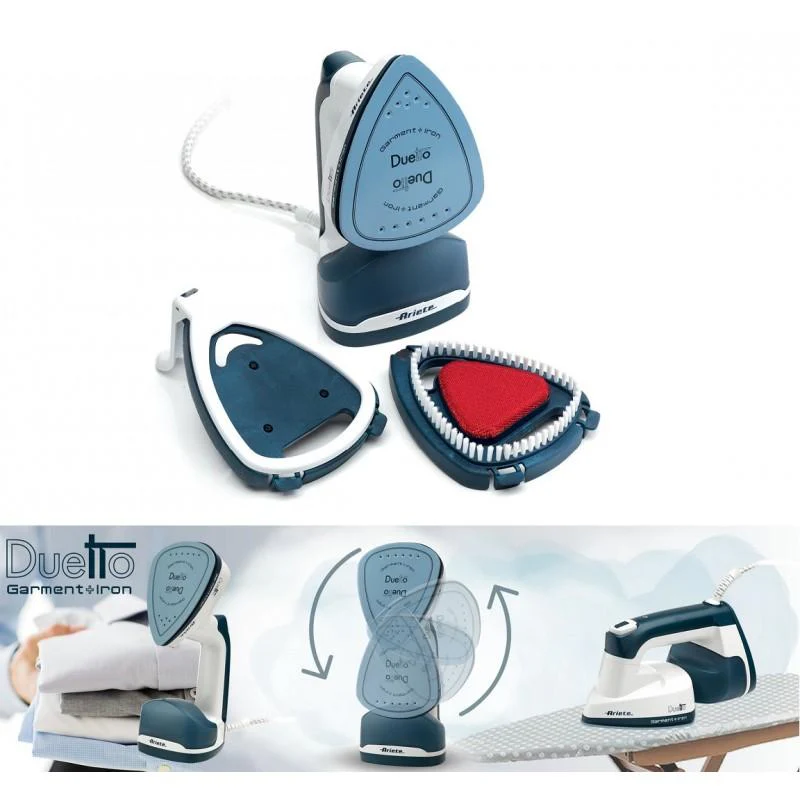 Duetto Vertical Iron With Non-Stick Ceramic Plate 1000W - Inhomebuy