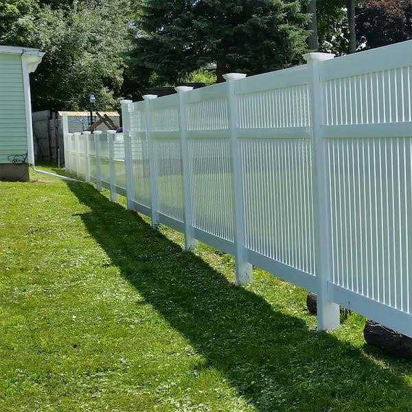 Weatherables 4 in. x 4 in. White Vinyl Ball Post Cap - Inhomebuy