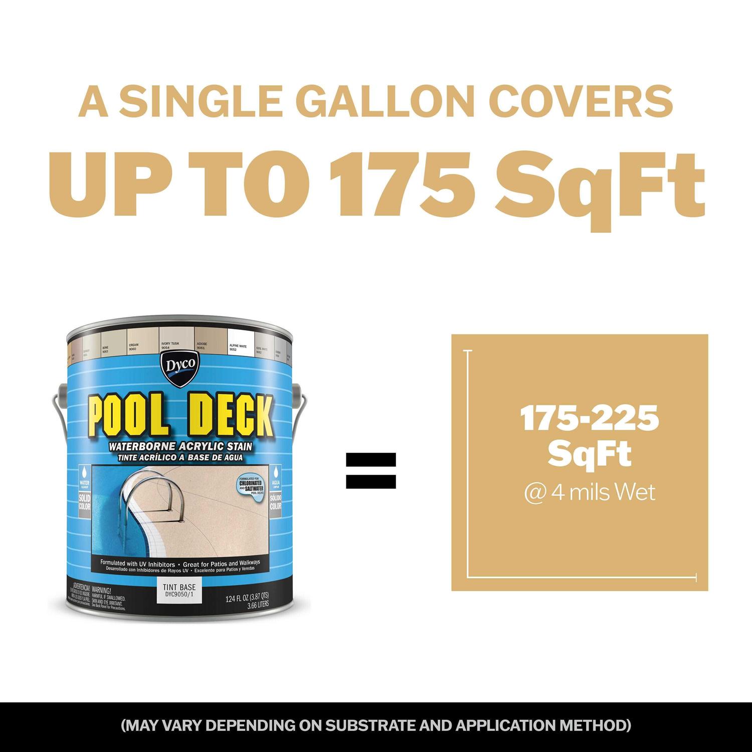 Dyco Paints Pool Deck Low Sheen Waterborne Acrylic Stain - Inhomebuy