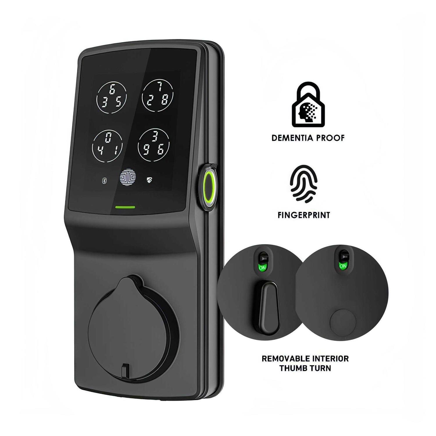 Lockly 7S Deadbolt Edition Satin Nickel Smart Lock - Inhomebuy