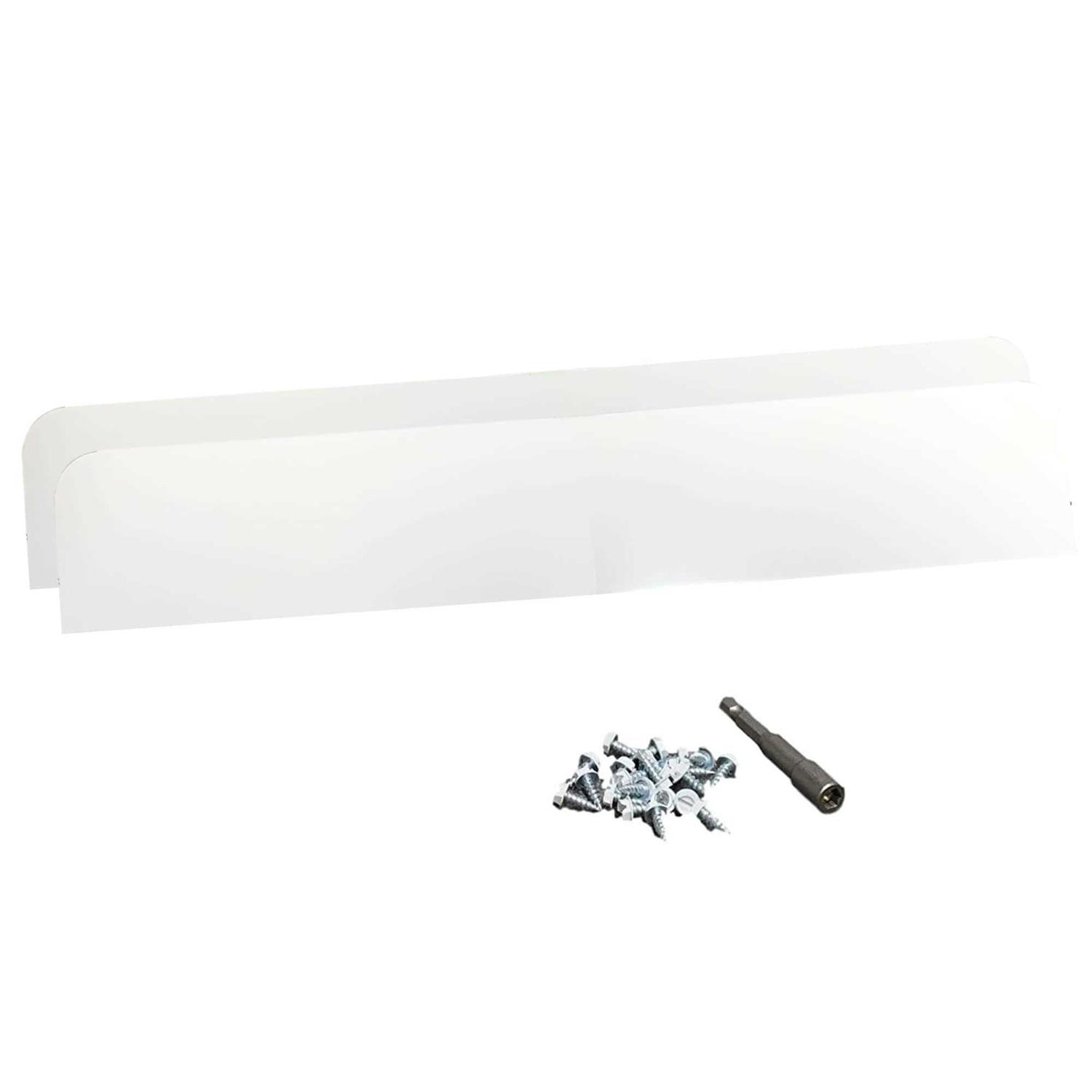 Eagle 1 Rain Gutter Valley Splash Guards, Straight or Bent Includes Screws and 1/4 Bit Driver - Inhomebuy