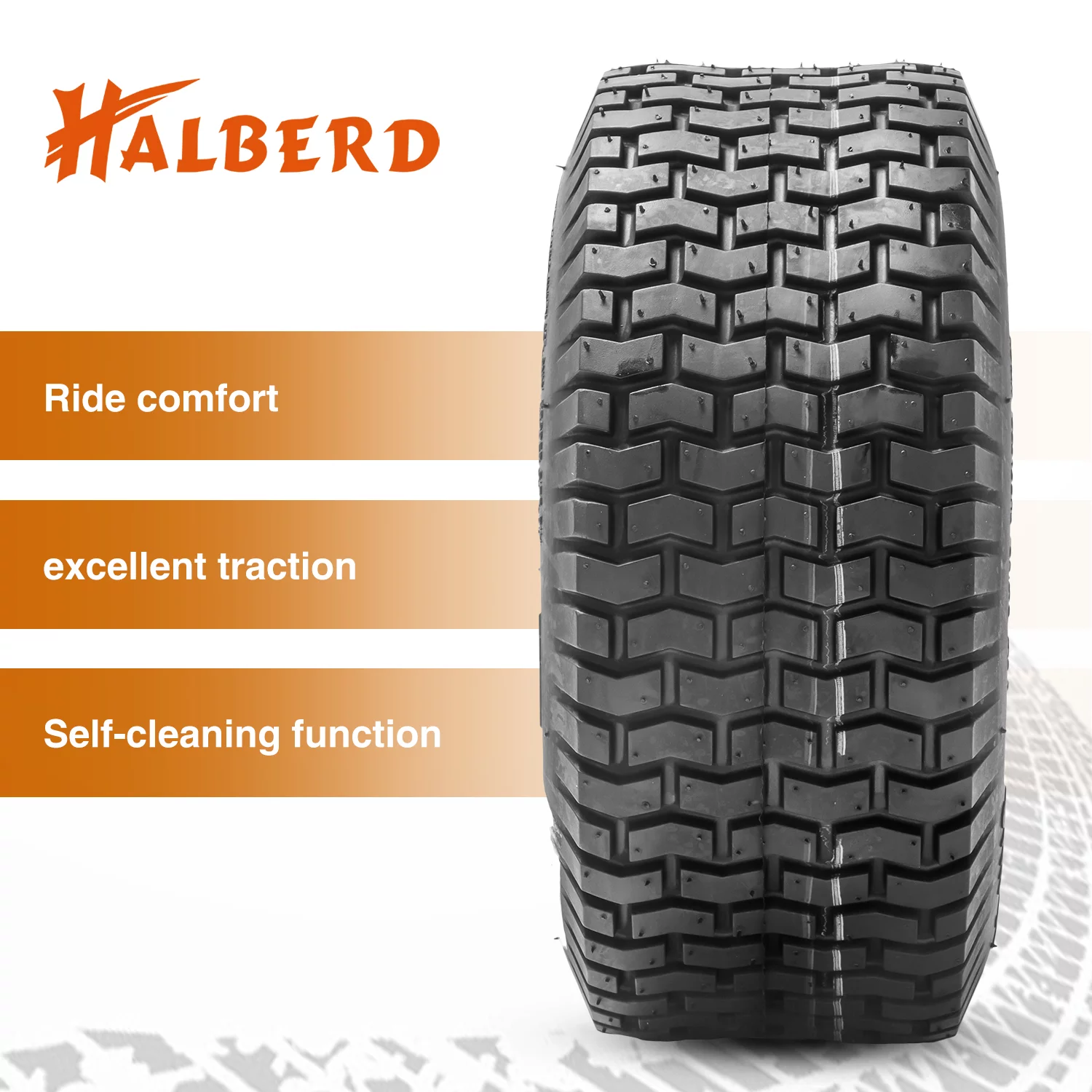 HALBERD 20x8x8 20x8.00-8 Turf Friendly Tire for Lawn & Garden Mower, Great Traction for Garden Tractor - Inhomebuy