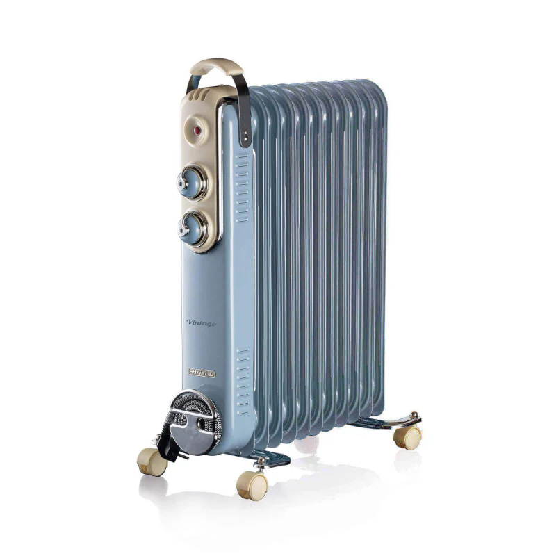 Vintage Oil Radiator 11fins 2500W BLUE - Inhomebuy