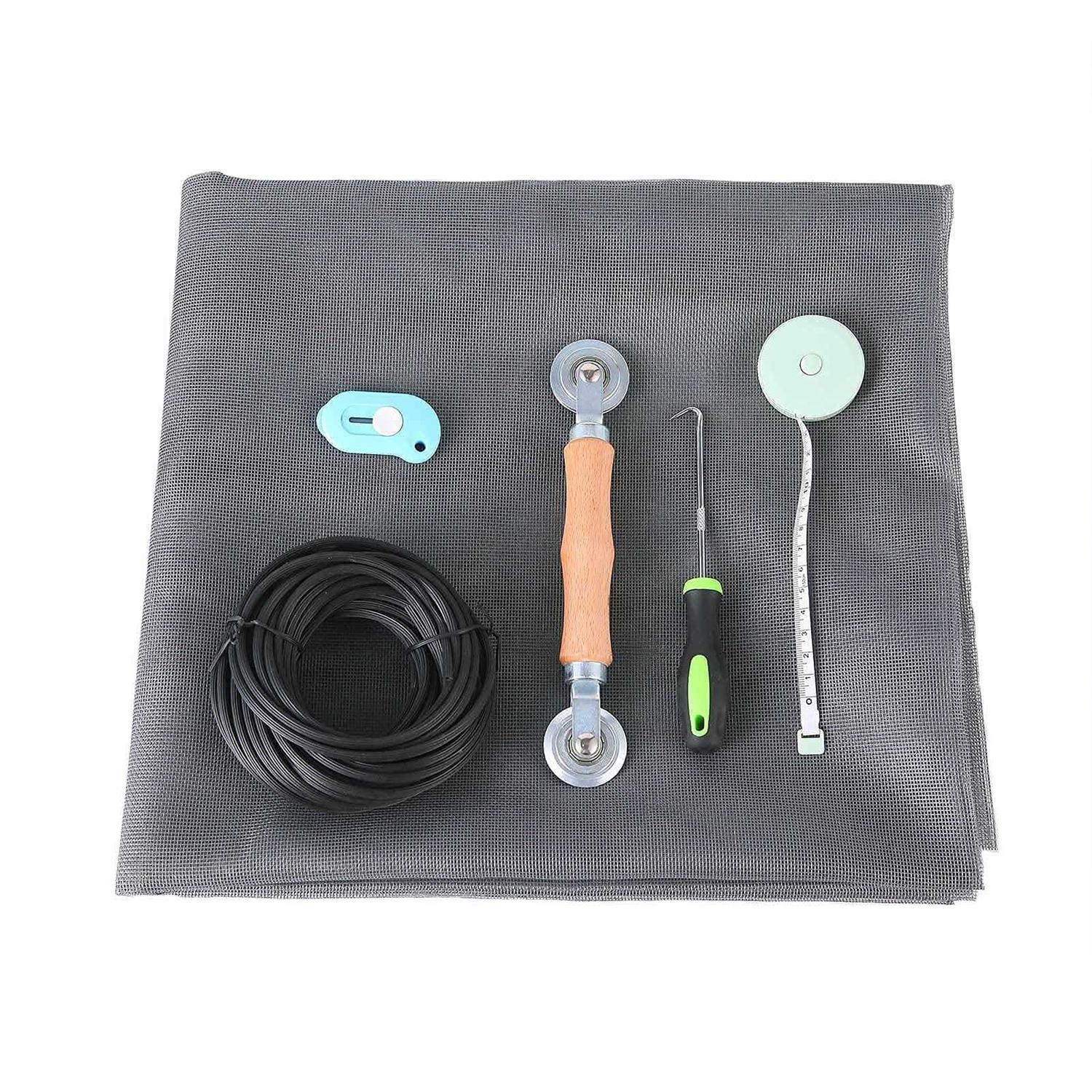 Window Screen Repair Kit 59 x 106 Screen Door Replacement Fiberglass Screen Mesh with All Screen Tools for Sliding Door and Patio Screen Door - Inhomebuy