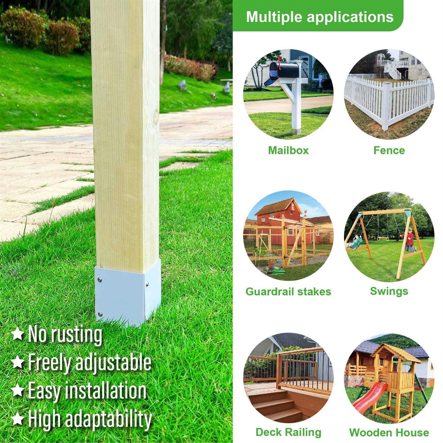 WamBam Fence Wambam No-Dig Bl19101 Nantucket Picket Vinyl Fence - Inhomebuy