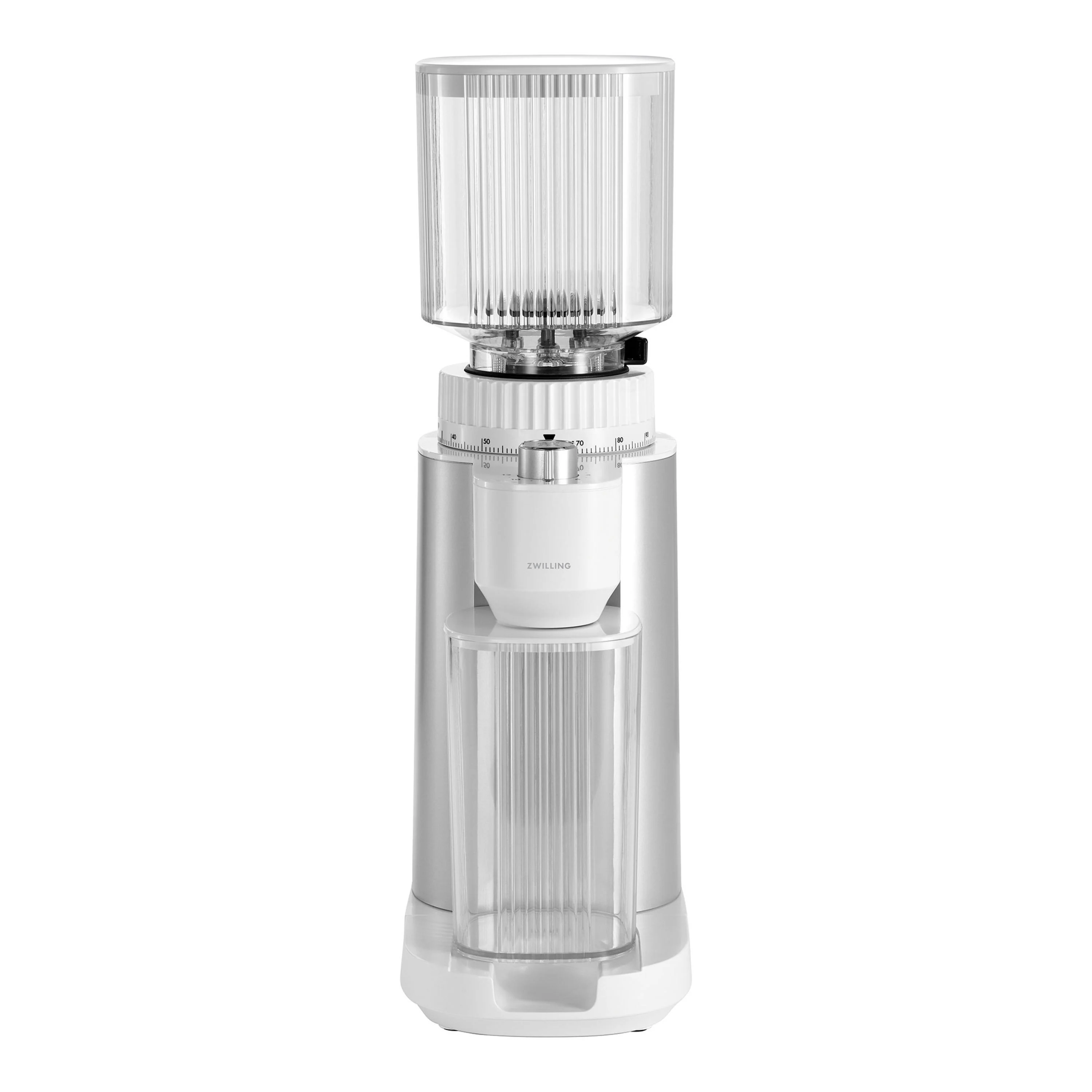 ZWILLING Coffee Bean Grinder in Silver, Enfinigy Series - Inhomebuy
