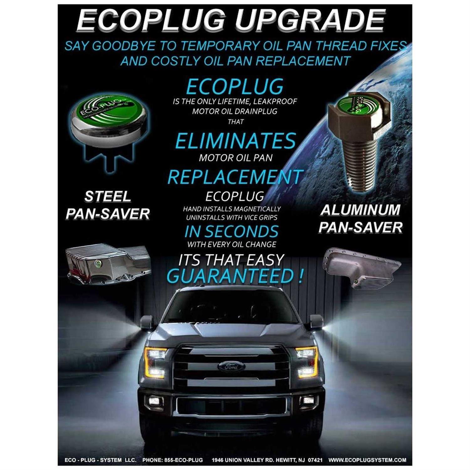 Eco-Plug Oil Drain Plug Aluminum Oil Tapered Drain - Inhomebuy