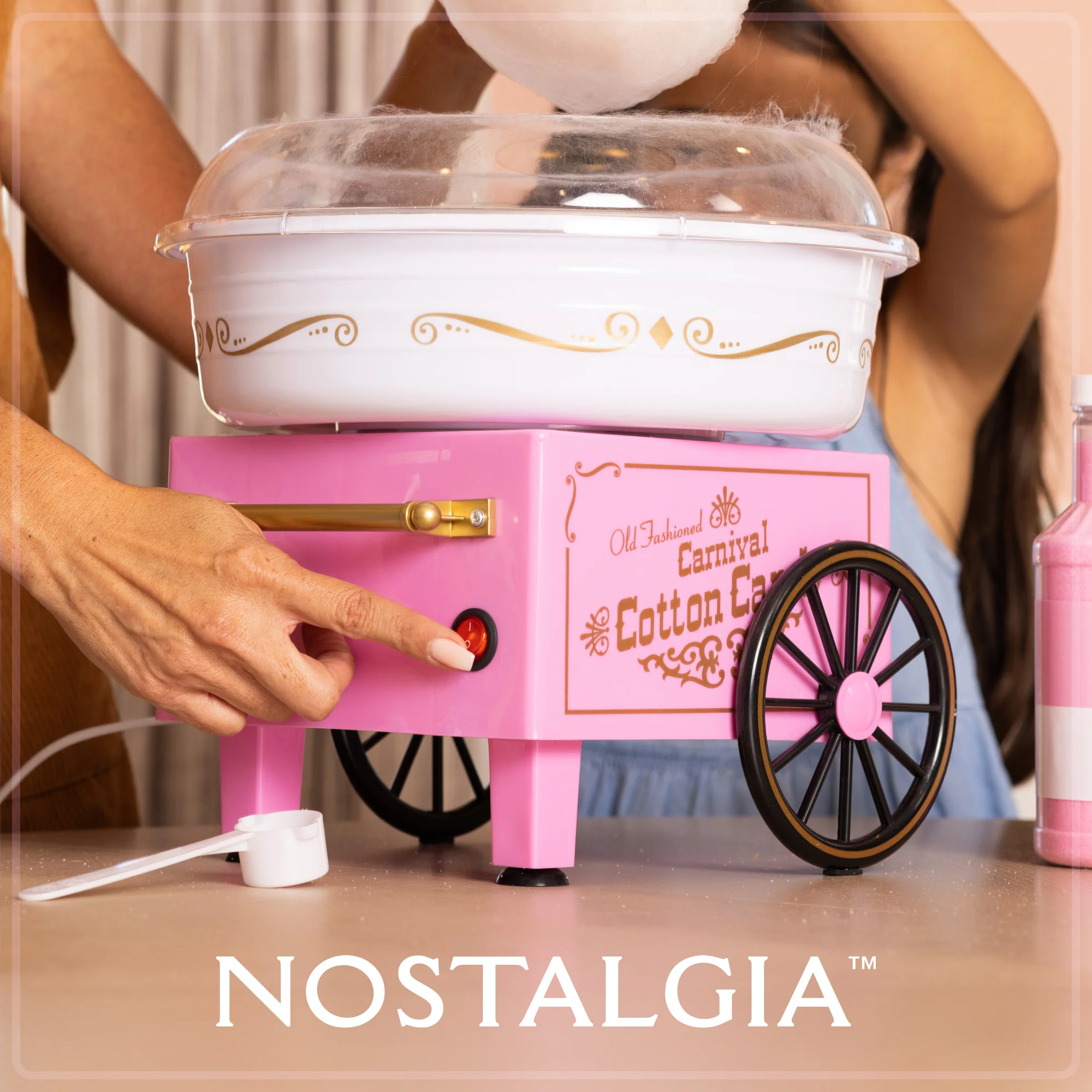 Vintage Hard & Sugar-Free Candy Original Cotton Candy Maker - Inhomebuy