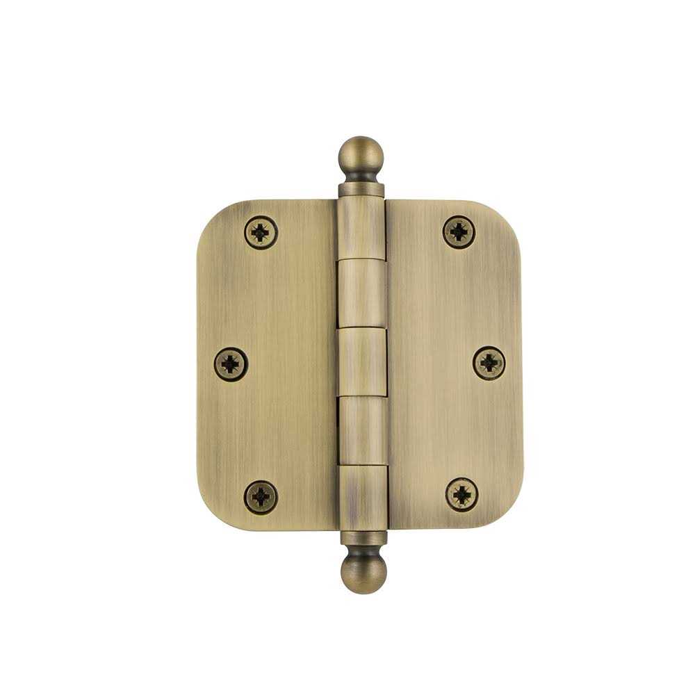 Nostalgic Warehouse 3.5 Ball Tip Residential Hinge 5/8 Radius Corners - Inhomebuy