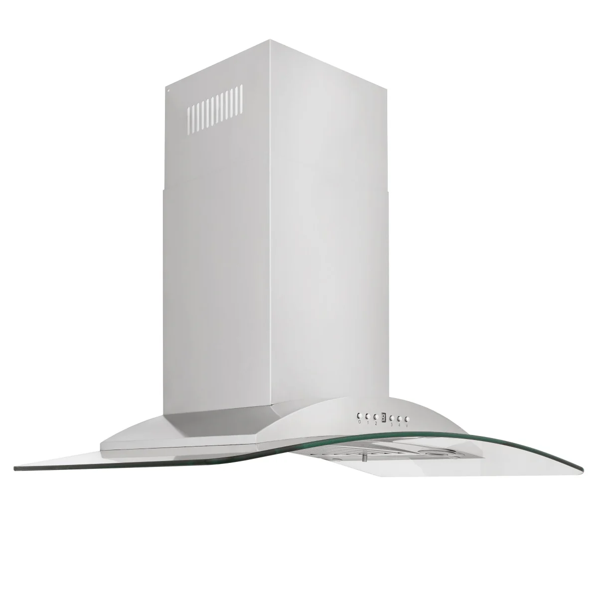 ZLINE 36 in. Convertible Vent Wall Mount Range Hood in Stainless Steel & Glass, KN-36 - Inhomebuy