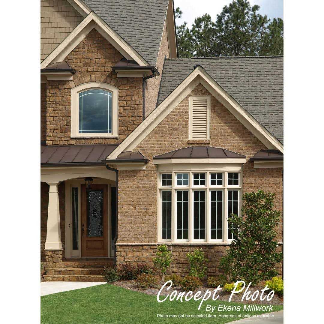 Vertical Functional Gable Vent with Flat Trim Frame Ekena Millwork GVPVE - Inhomebuy