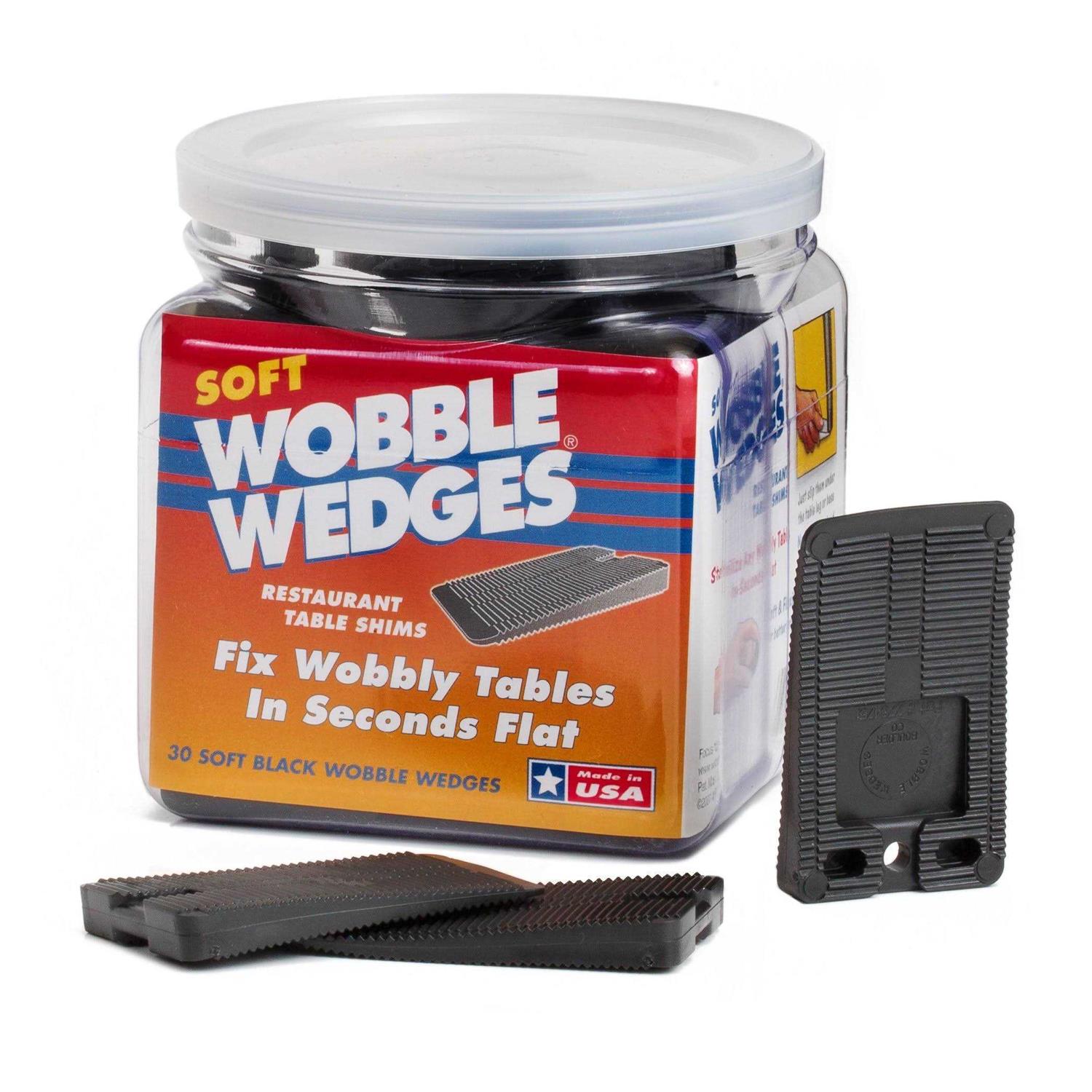 Wobble Wedges Flexible Plastic Shims, 30 Pack Multi-Purpose Shim Wedges for Home Improvement and Work - Inhomebuy