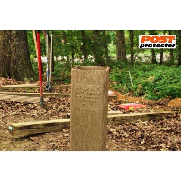 Post Protector 6 in. x 6 in. x 60 in. in-Ground Post Decay Protection - Inhomebuy