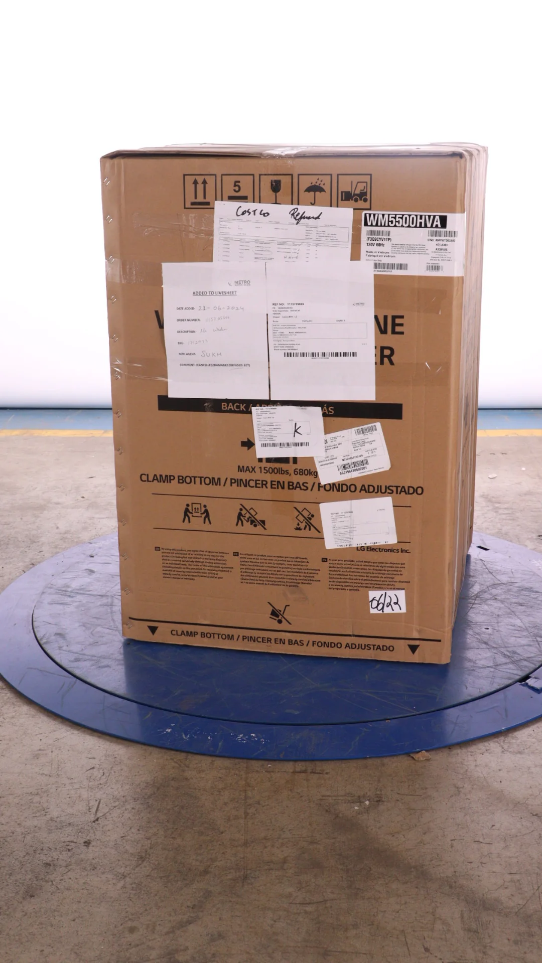 LG 5.2 CU FT. GRAPHITE STEEL FRONT LOAD WASHER WITH TURBOWASH TECHNOLOGY - WM5500HVA - Inhomebuy