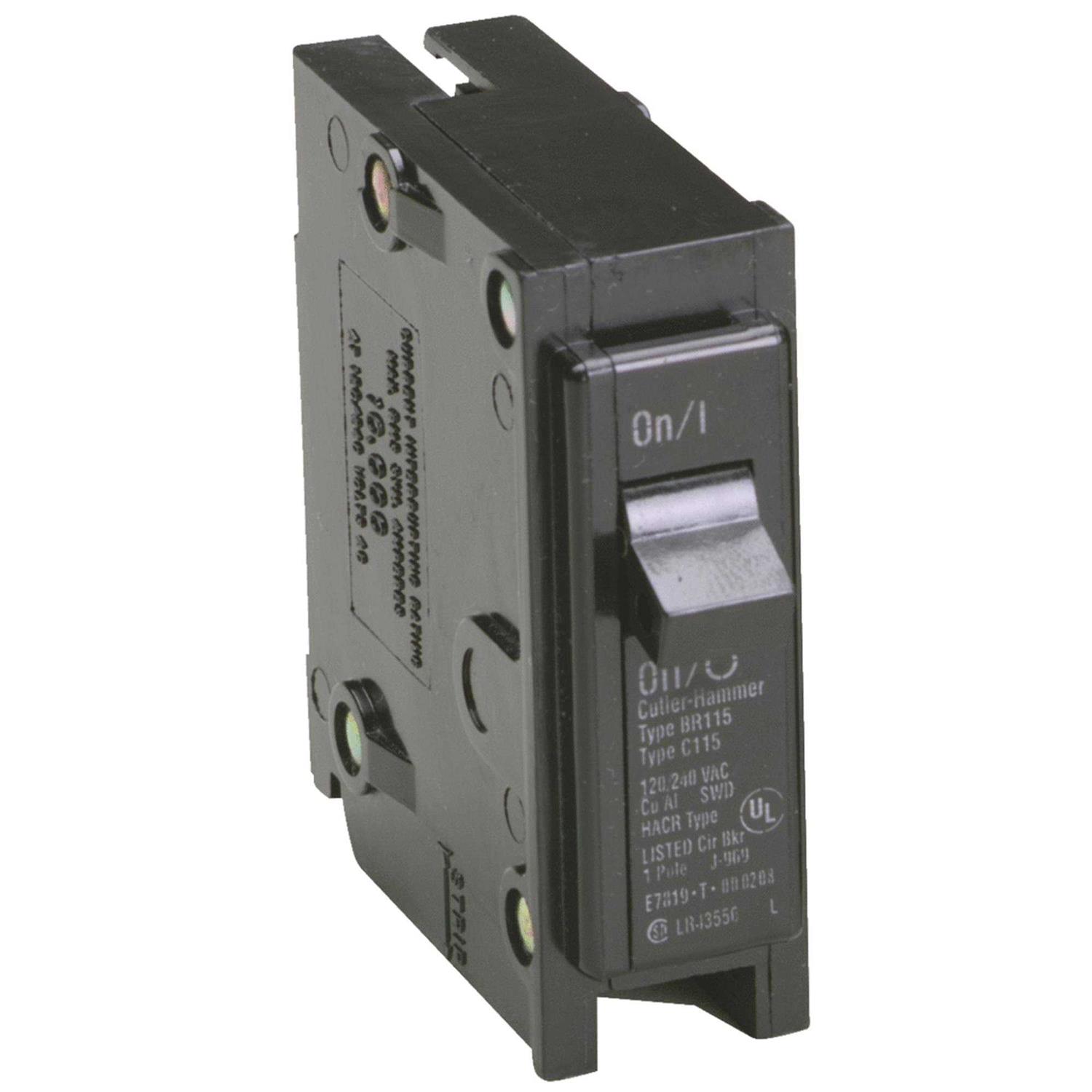 Eaton BR115 Single Pole Circuit Breaker - Inhomebuy