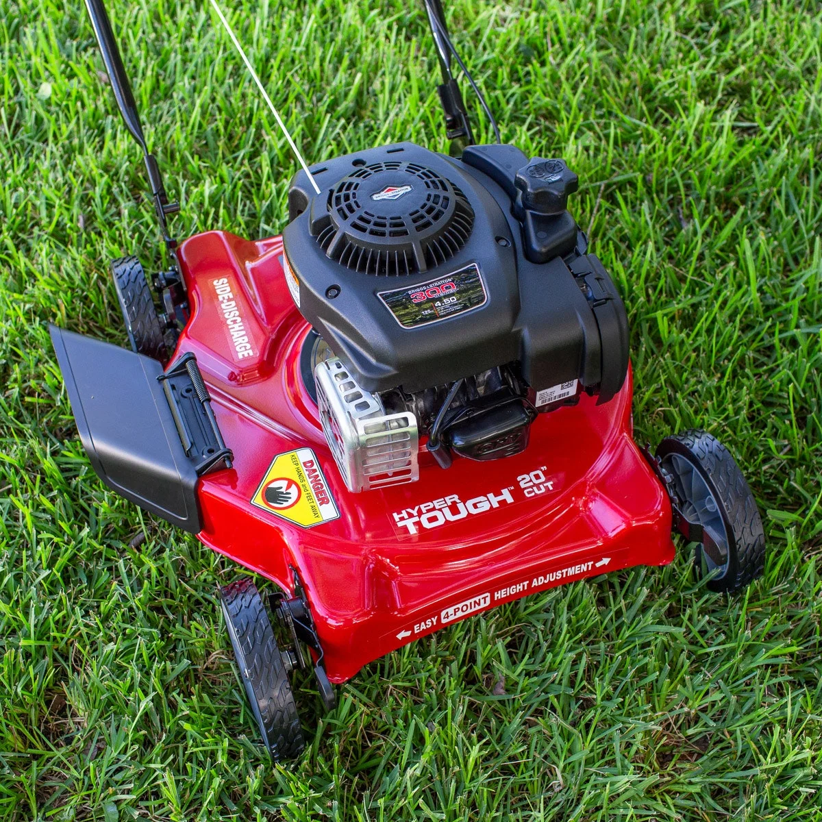 Hyper Tough 20-inch 125cc Gas Push Mower with Briggs & Stratton Engine (Assembled Height 39