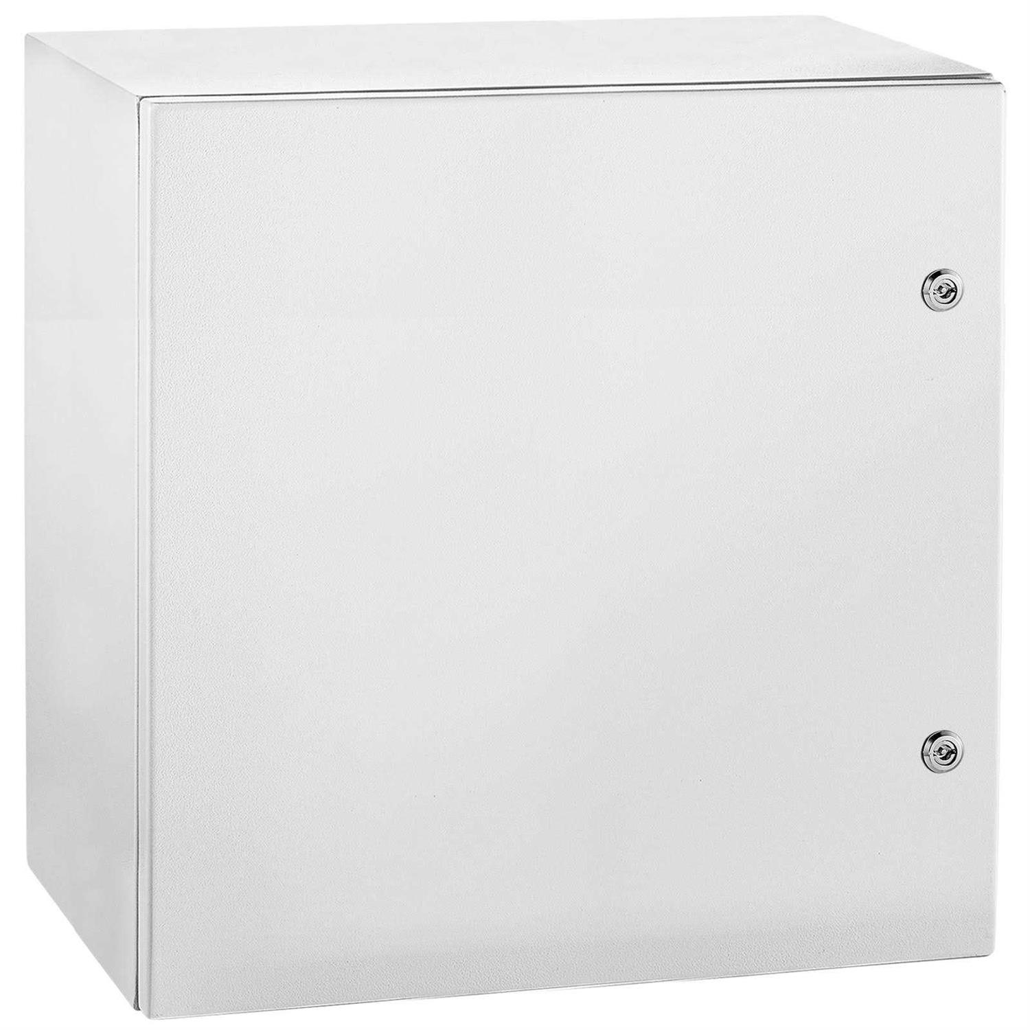VEVOR NEMA Steel Enclosure 12 x 12 x 6” NEMA 4X Steel Electrical Box IP66 Waterproof & Dustproof Outdoor/Indoor Electrical Junction Box DQXJSTCFS30X30X15V0 - Inhomebuy