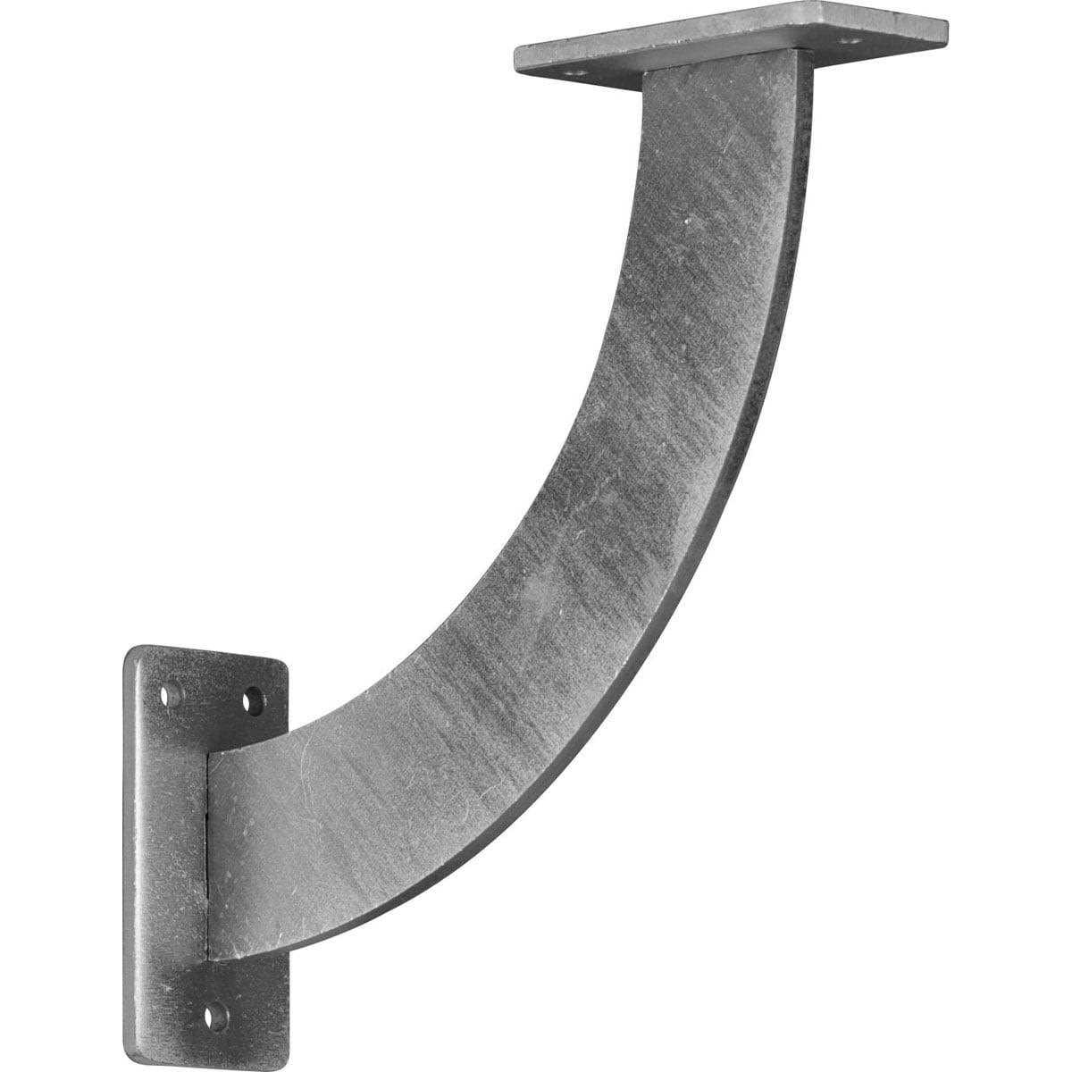Ekena Millwork 2W x 8D x 6H Steel Hanging Shelf Bracket BKTM02X08X06HSPBL - Inhomebuy