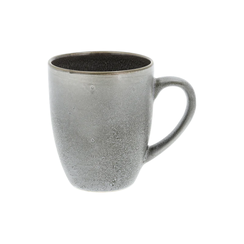 Stoneware Mug With Handle 0.3L Grey/ Grey - Inhomebuy