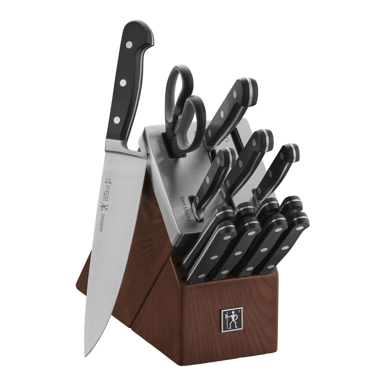 Henckels 15pc Self-Sharpening Knife Block Set, Classic Series - Inhomebuy