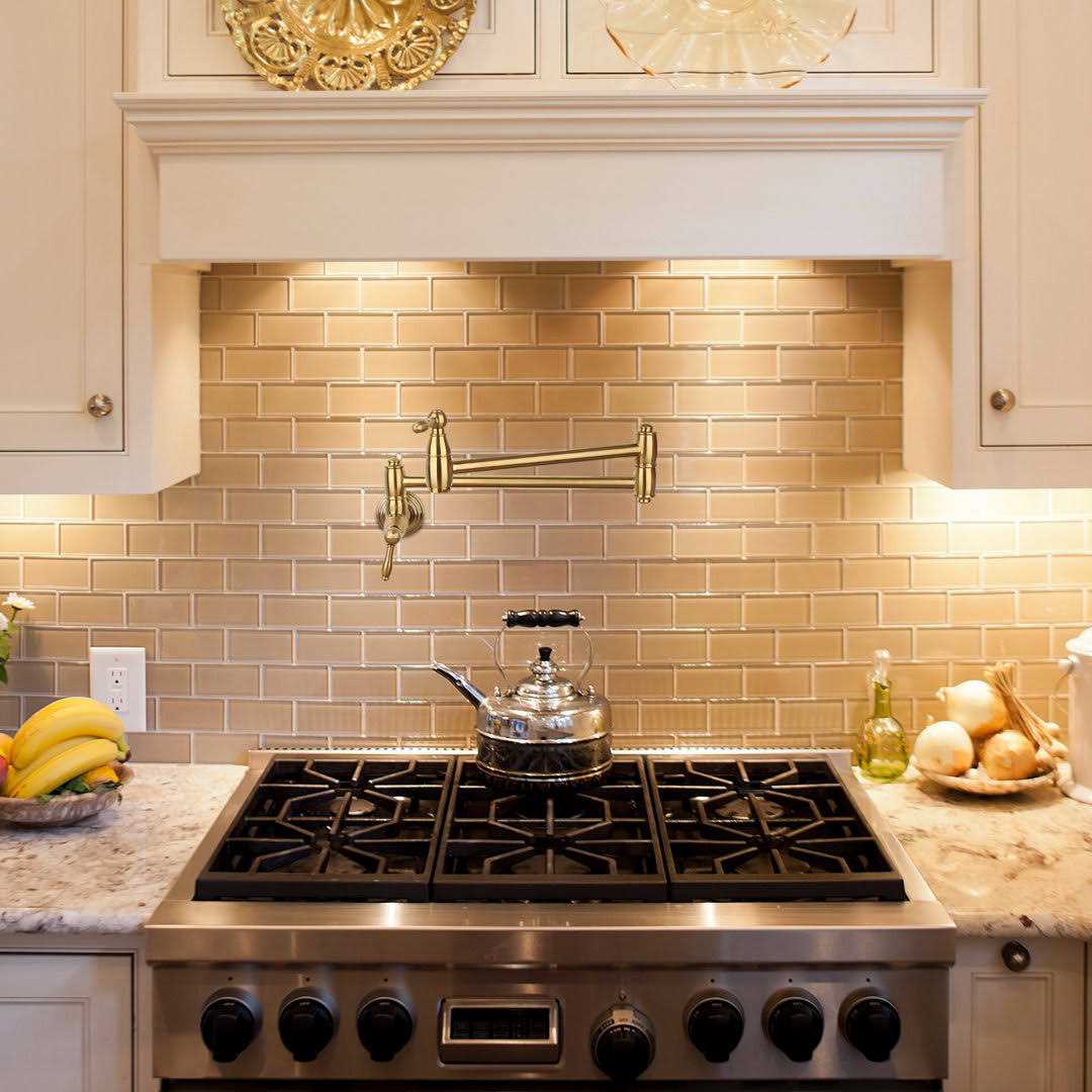 Nauxus Pot Filler Kitchen Faucet Wall-Mounted NX98288-AB - Inhomebuy