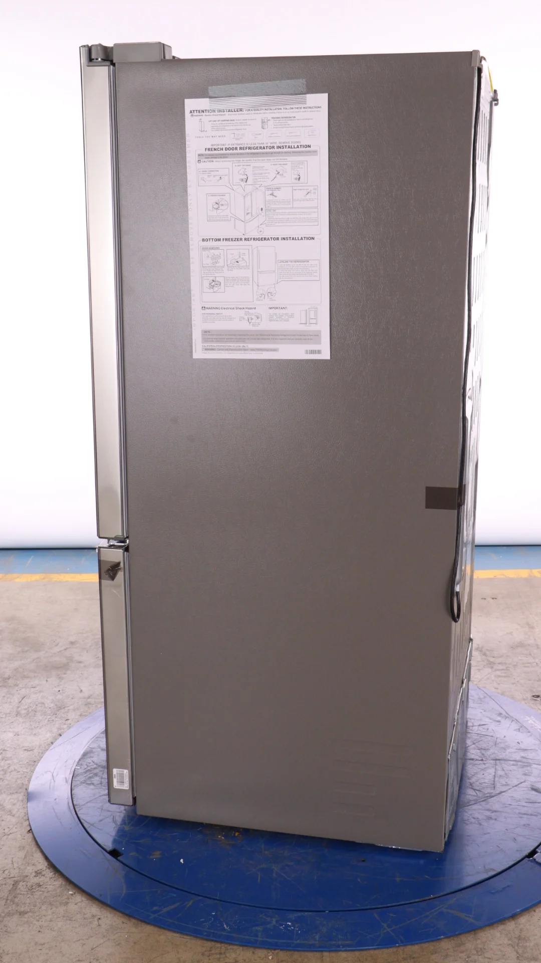 LG 33 IN. 25 CU. FT. STAINLESS STEEL LOOK FRENCH DOOR REFRIGERATOR WITH SMART DIAGNOSIS - LRFNS2503V - Inhomebuy