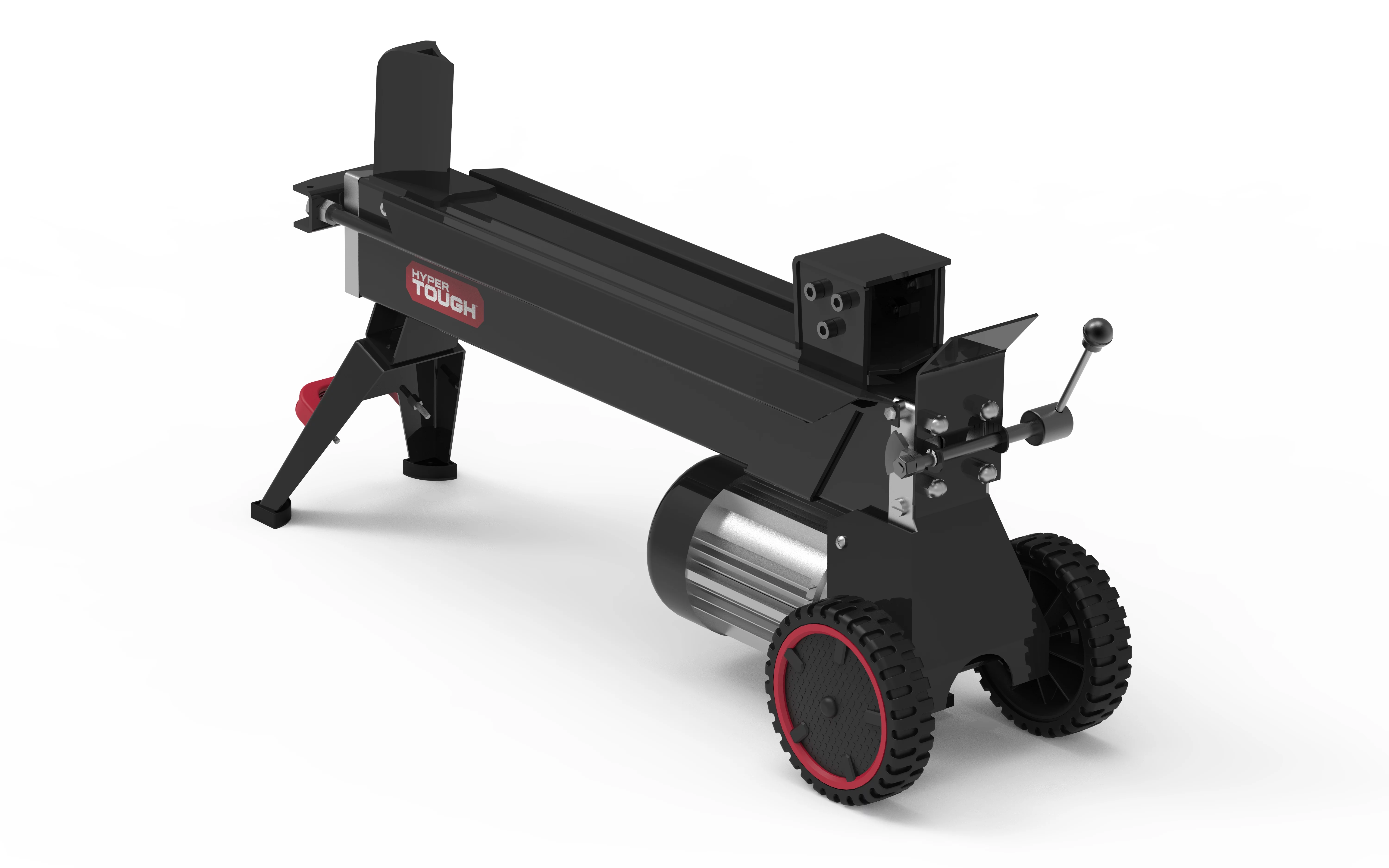 Hyper Tough 5 Ton Log Splitter, 15-Amp Induction Motor with Hydraulic Ram, Horizontal use with Vertical storage - Inhomebuy
