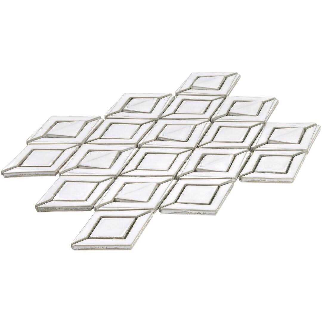 Delphi Hexagon 3 x 9 Straight Edge Ceramic Mosaic Sheet Tile Ivy Hill Tile - Inhomebuy