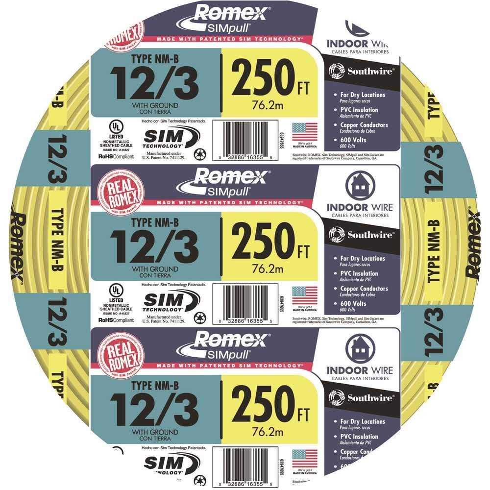 Wire 12/2-Ufwg 250′ - Inhomebuy