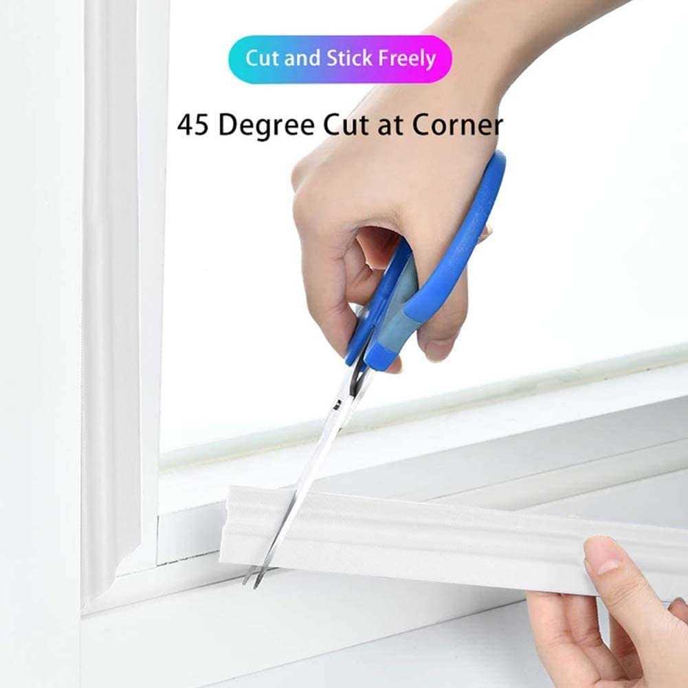 cuysfead 118 Inch Window Draft Stopper Foam Seal Strip Self Adhesive, Window Insulation and Door Side Weather Stripping Soundproof - Inhomebuy