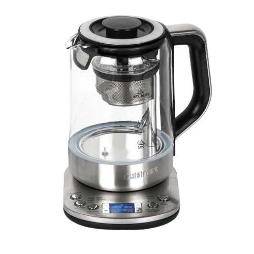 Cuisinart Tea Steeper & Kettle: 1500W, 1.0L tea / 1.0L water, s/s & glass body | TEA-200C - Inhomebuy