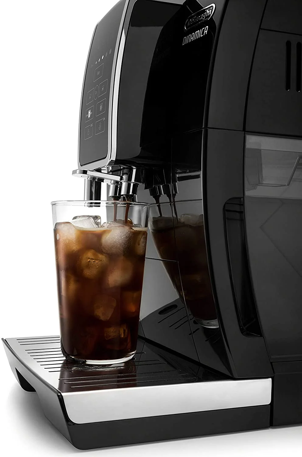 DeLonghi Dinamica Automatic Espresso Maker: with iced-coffee, black | ECAM35020B - Inhomebuy