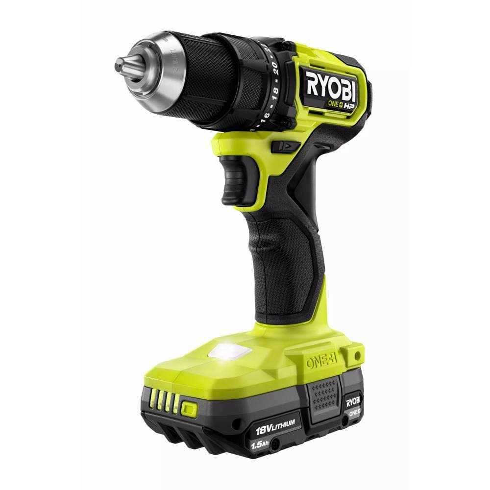 RYOBI ONE+ HP 18V Brushless Cordless Compact 1/2 in. Drill/Driver Kit with 1.5 Ah Batteries - Inhomebuy