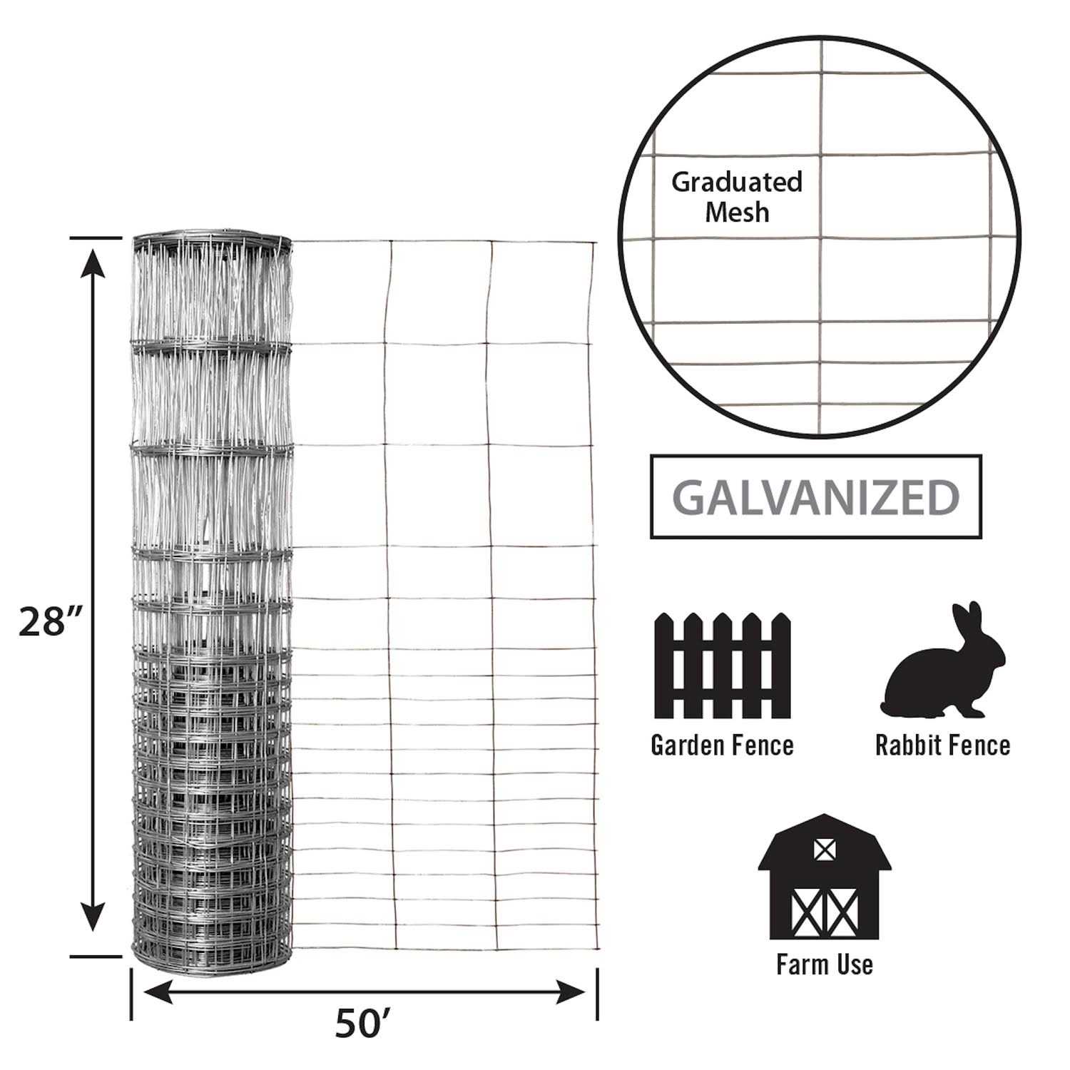 Garden Zone Poultry Netting 36×150′ - Inhomebuy
