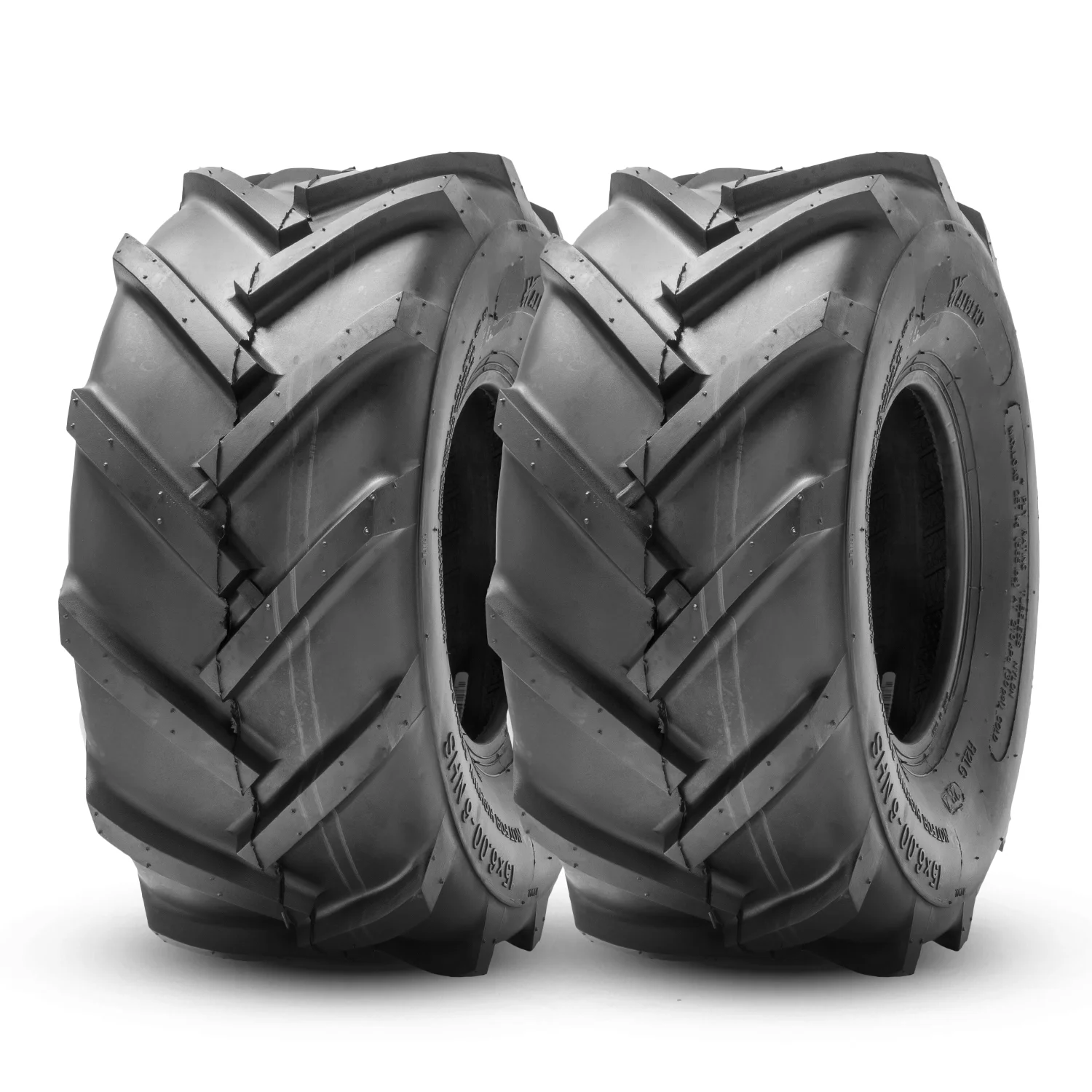 Harberd 15x6.00-6 15x600x6 Lawn Mower Turf Tires 4PR Garden Tractor Tire 2 Set - Inhomebuy