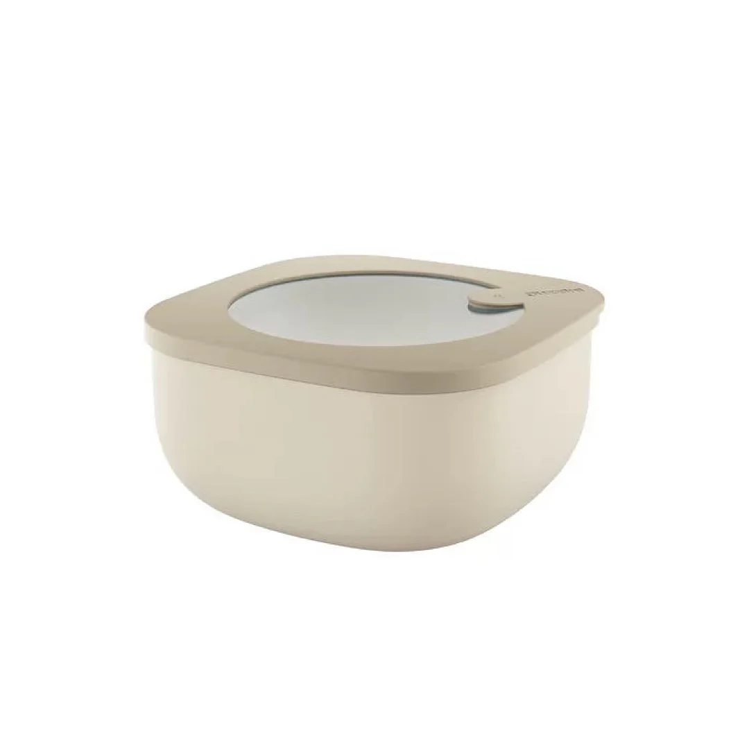 M STORE&MORE - Shallow airtight fridge/freezer/microwave containers 975cc Clay - Inhomebuy