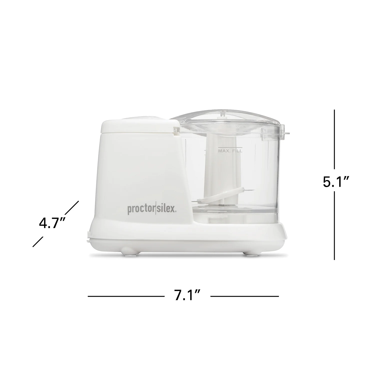 Proctor-Silex Chopper: 1.5 cup, white | 72500PS - Inhomebuy