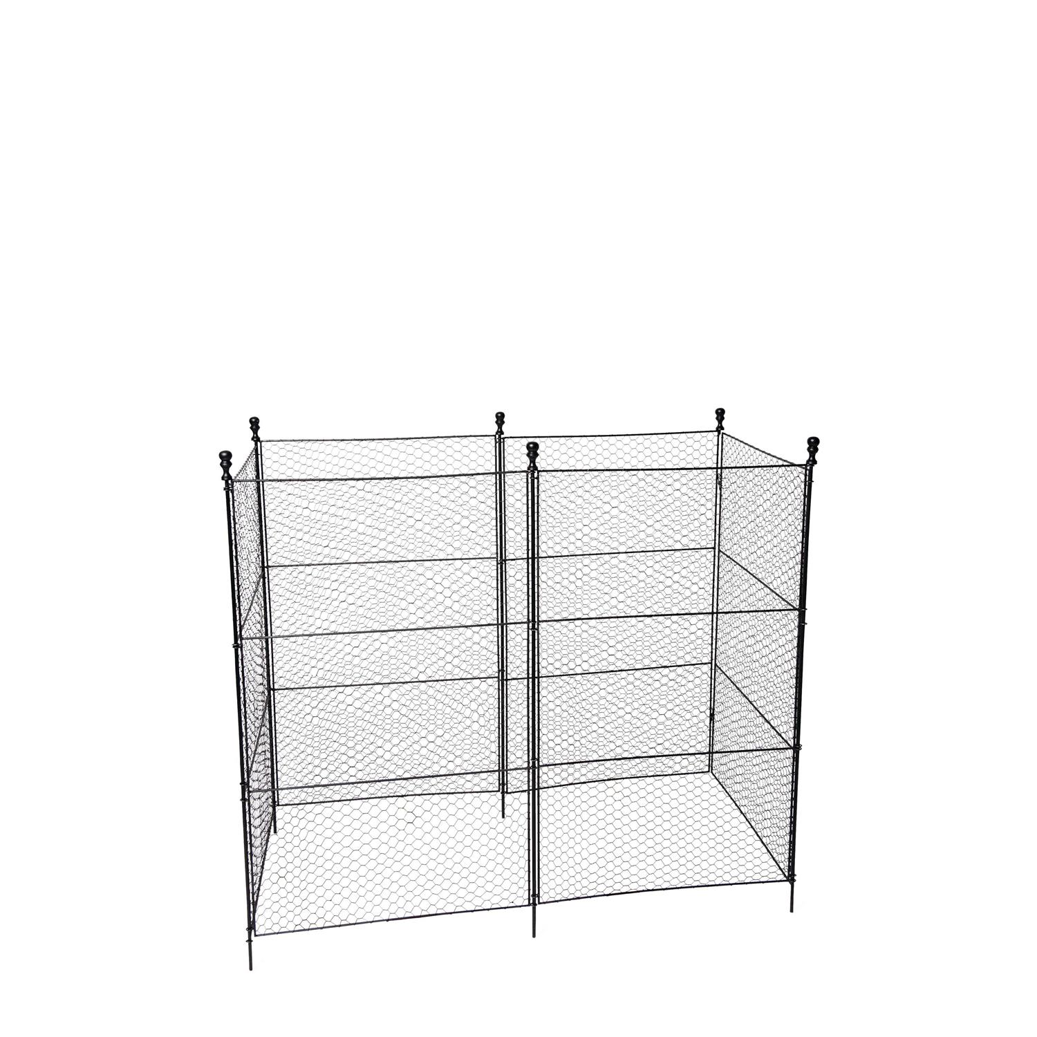 Gardener’s Supply Company Fence Stakes with Clips Set of 6 - Inhomebuy